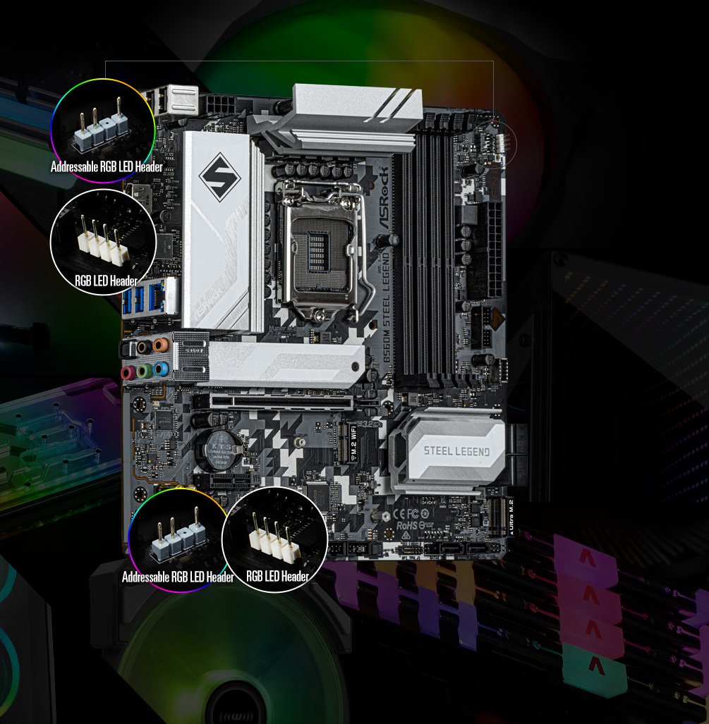 Настройка подсветки asrock b560m